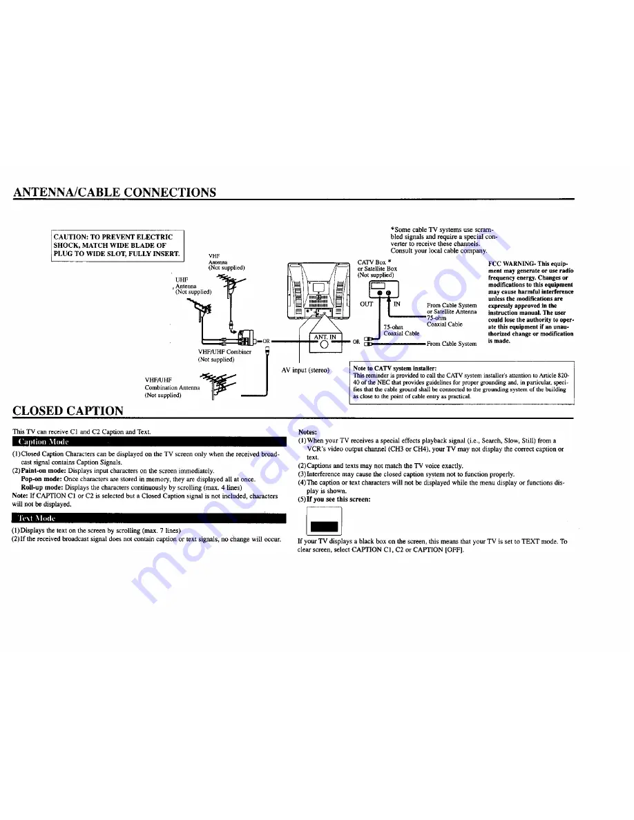 Sylvania SRT4127FA Owner'S Manual Download Page 3