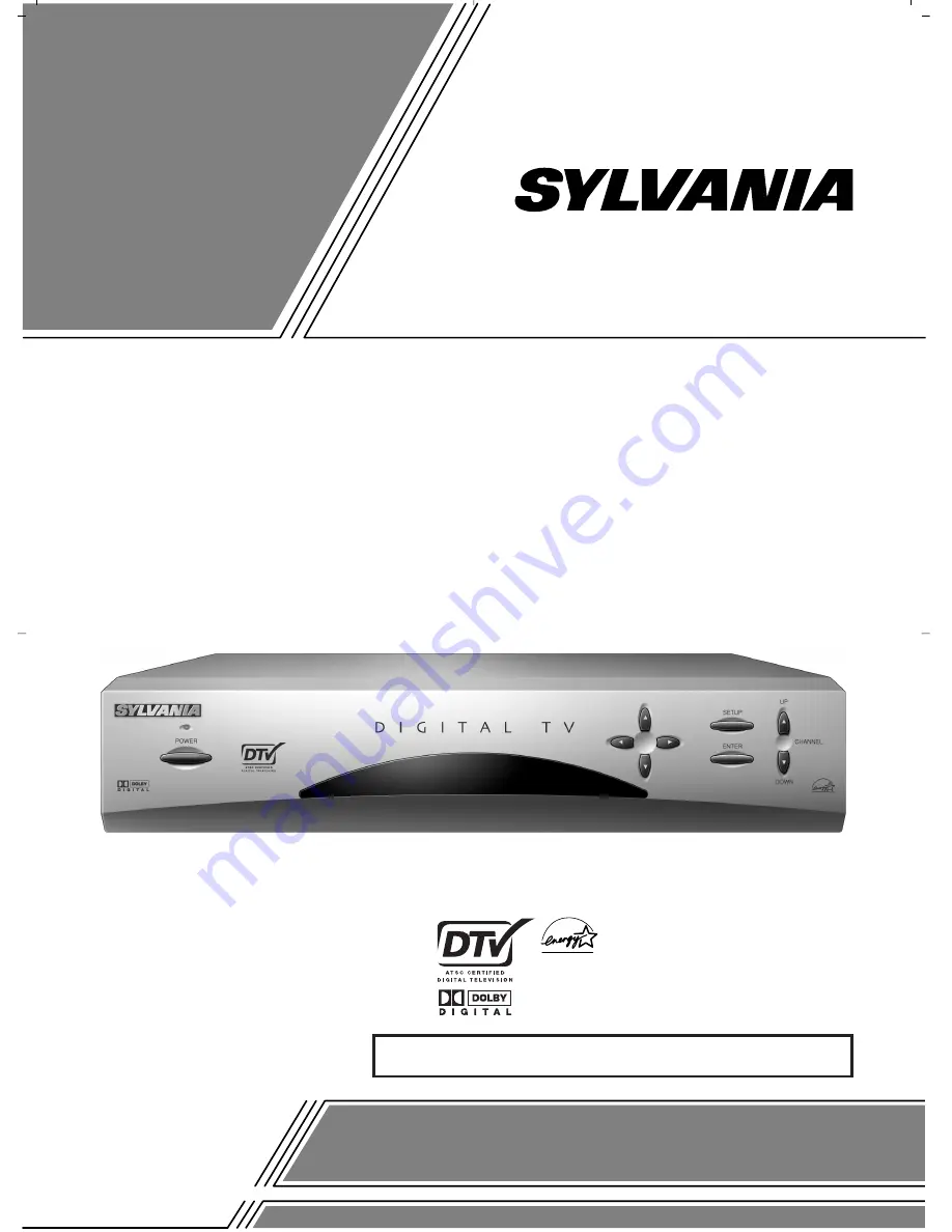 Sylvania SRZ3000 Owner'S Manual Download Page 1