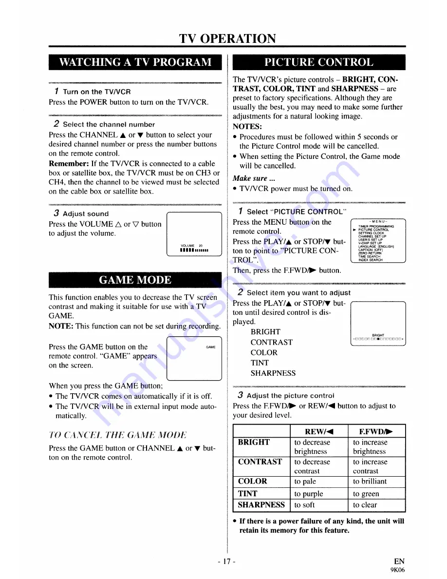 Sylvania SSC130 Owner'S Manual Download Page 17