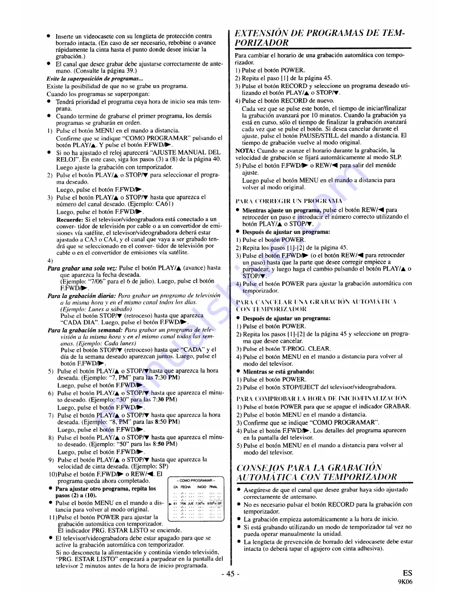 Sylvania SSC130 Owner'S Manual Download Page 45