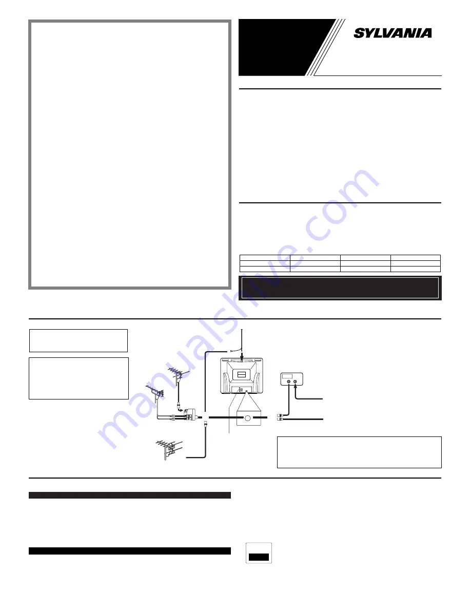 Sylvania Sylvania 6427TEL Owner'S Manual Download Page 1