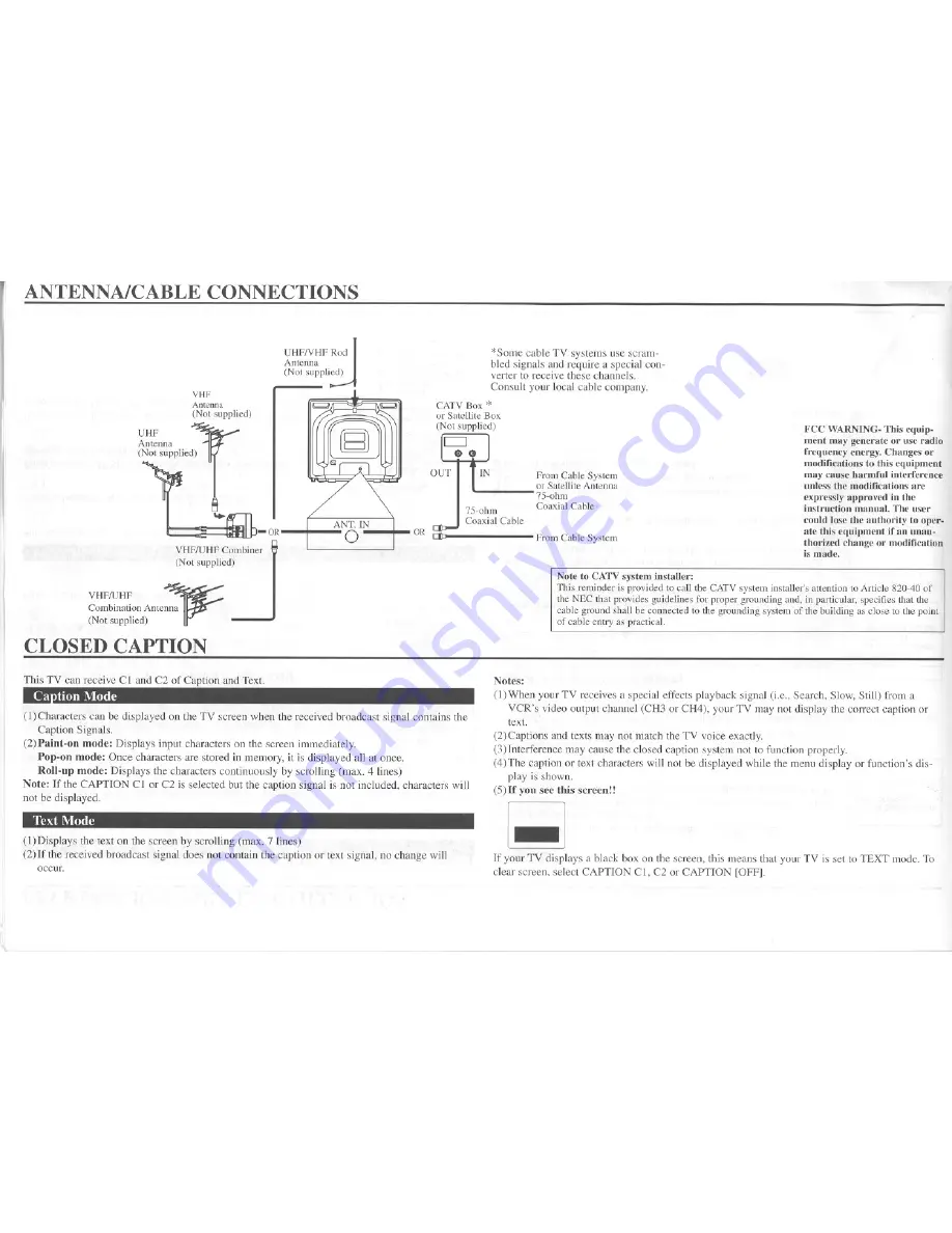 Sylvania TVK199 Owner'S Manual Download Page 3