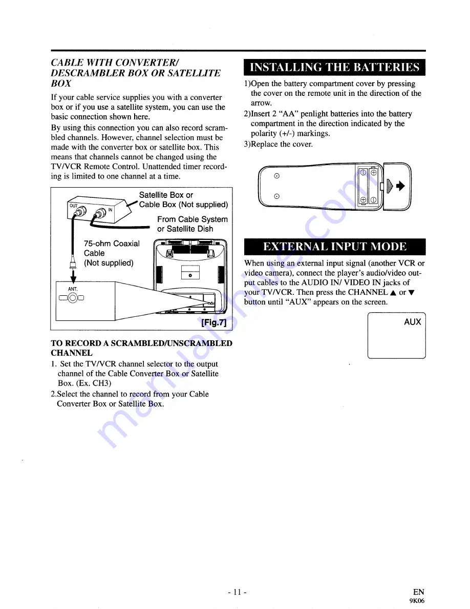 Sylvania WSSC190 Скачать руководство пользователя страница 11