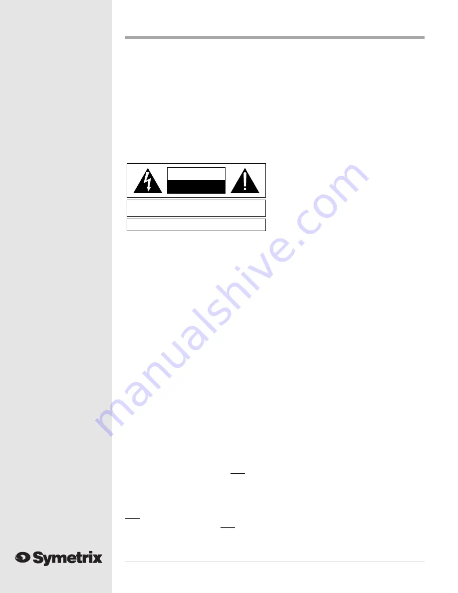 Symetrix 562E User Manual Download Page 4