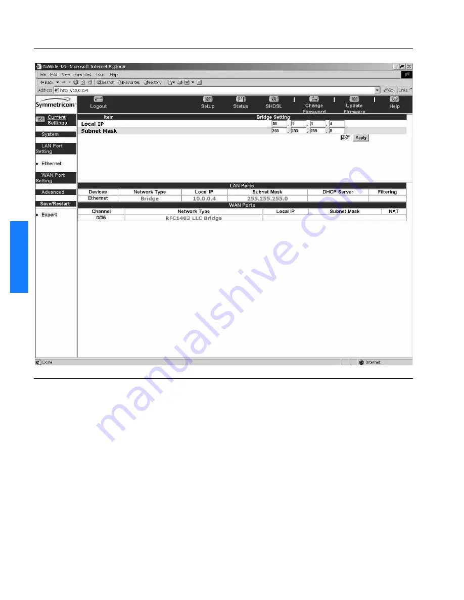 Symmetricom GoWide 4.6 User Manual Download Page 34