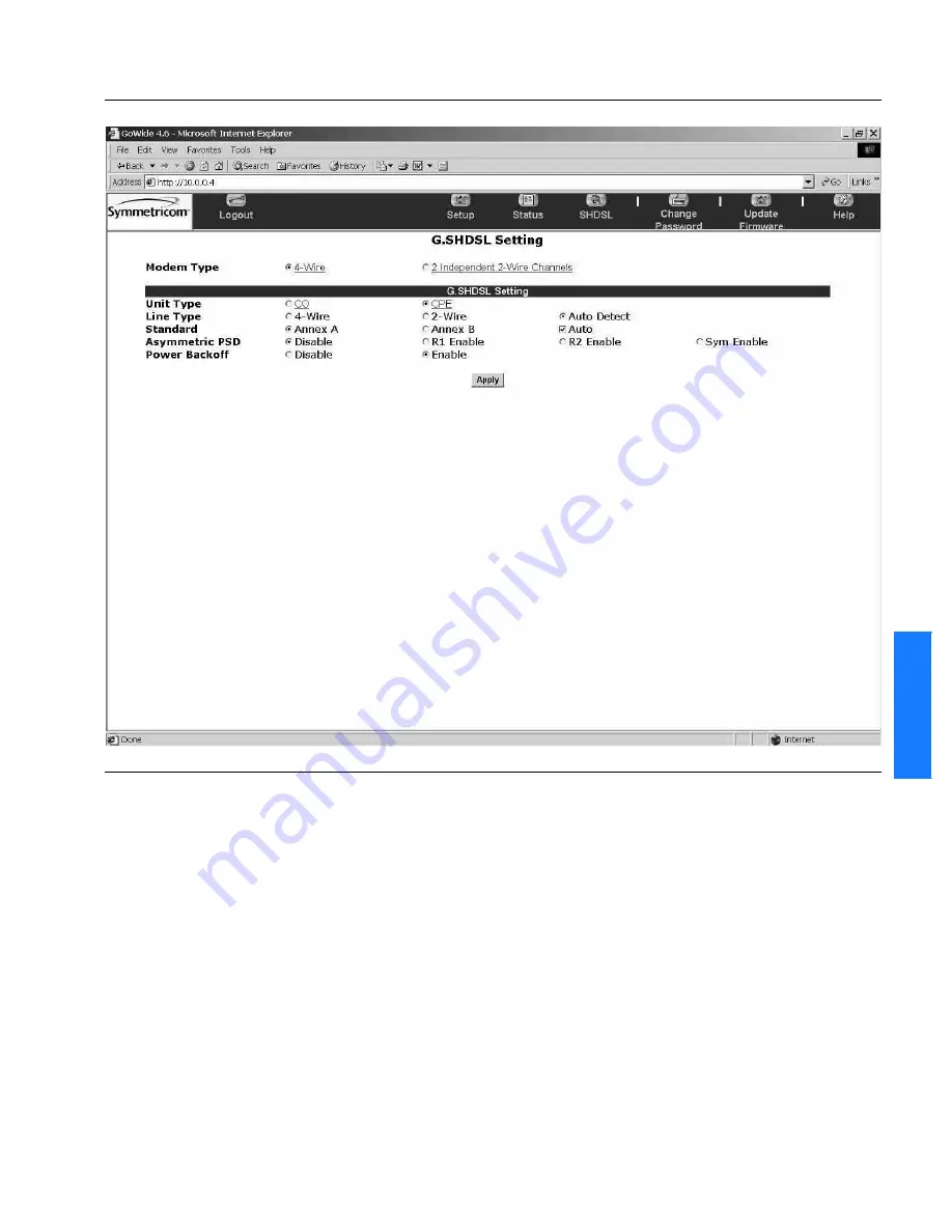 Symmetricom GoWide 4.6 User Manual Download Page 131