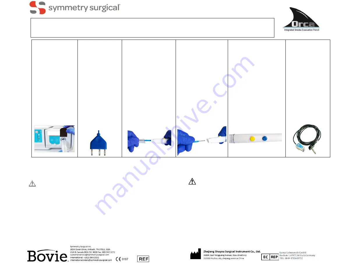 Symmetry Surgical Bovie ORCA ISEP1000 Скачать руководство пользователя страница 21