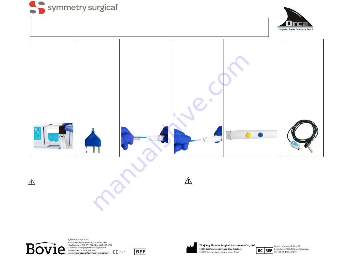 Symmetry Surgical Bovie ORCA ISEP1000 Скачать руководство пользователя страница 23