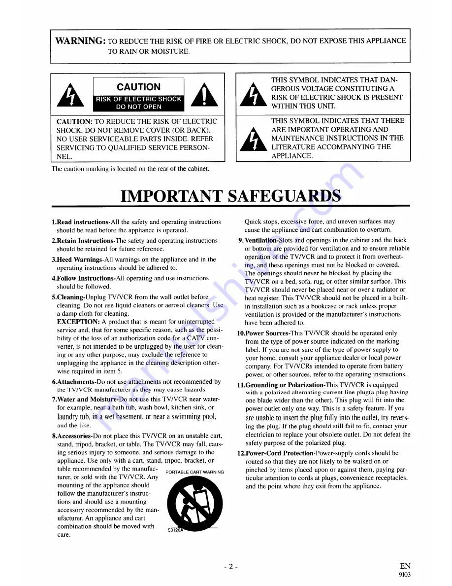 Symphonic SC319A Owner'S Manual Download Page 2