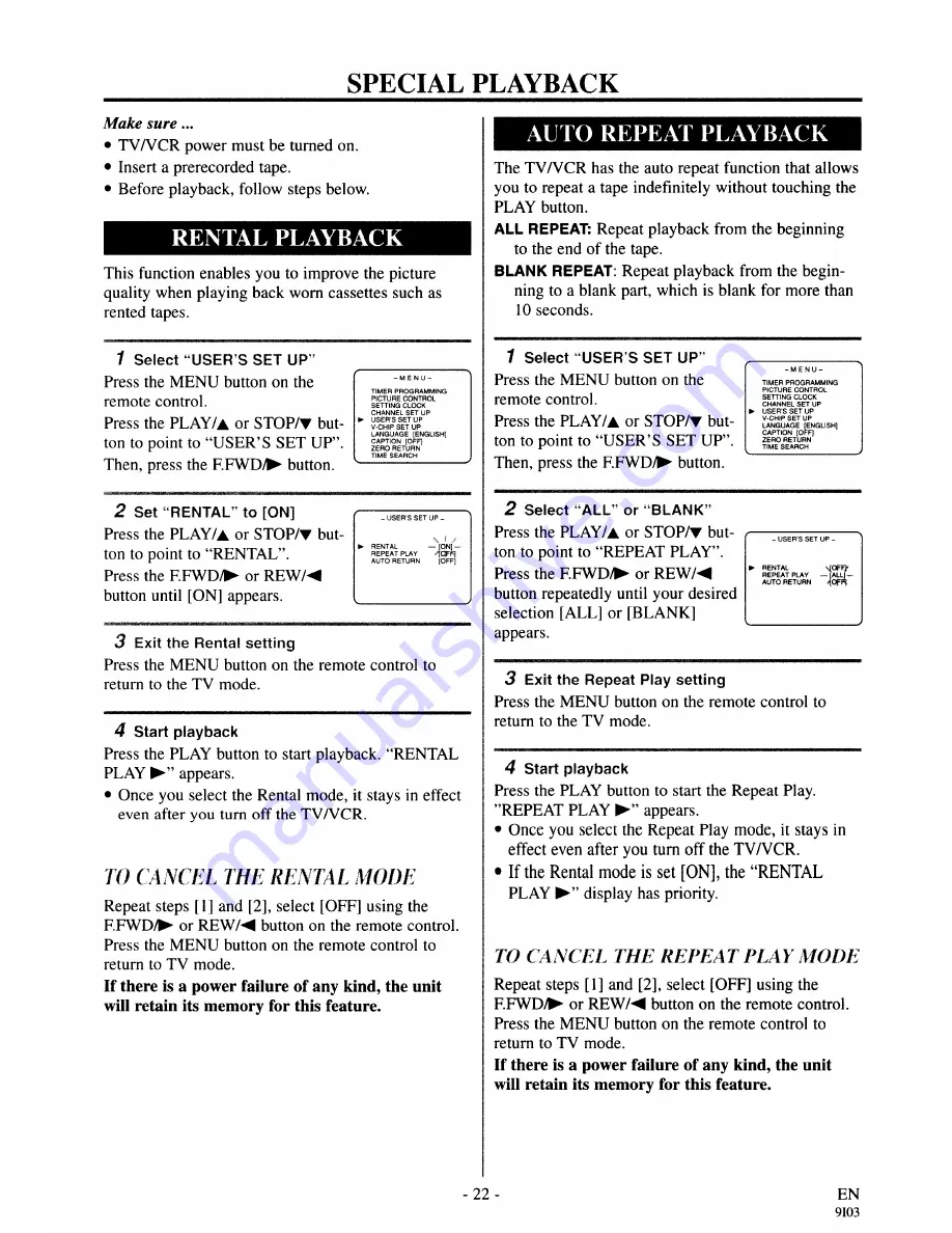 Symphonic SC319A Owner'S Manual Download Page 22