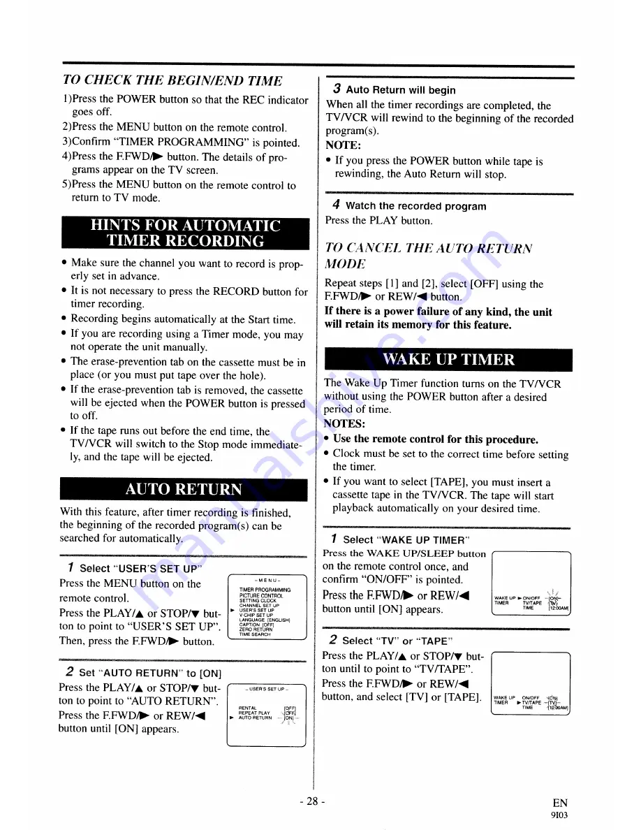 Symphonic SC319A Owner'S Manual Download Page 28