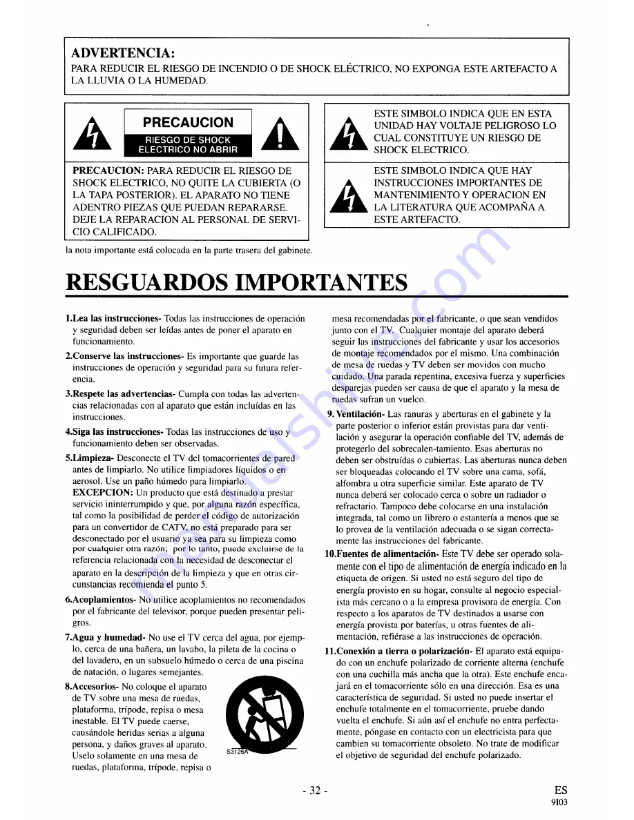 Symphonic SC319A Owner'S Manual Download Page 32