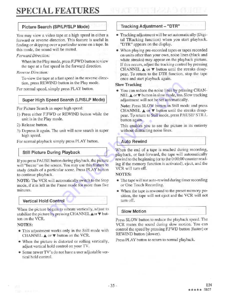 Symphonic SV431E Owner'S Manual Download Page 35