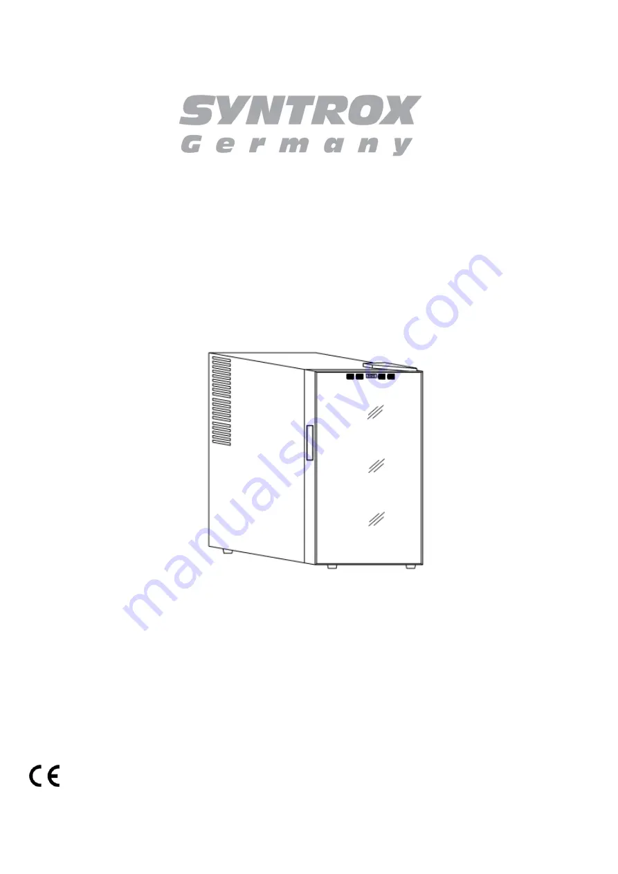 Syntrox Chef Kuhler WK-25L-8-3 Instruction Manual Download Page 1