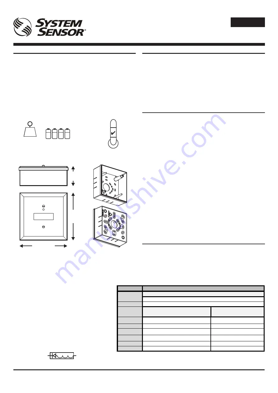 System Sensor M211E-RF Installation Instructions Manual Download Page 4