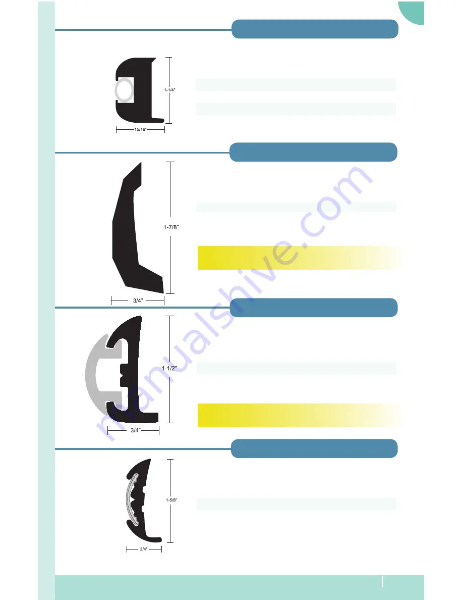 Taco RUB RAIL Replacement Selection Manual Download Page 41