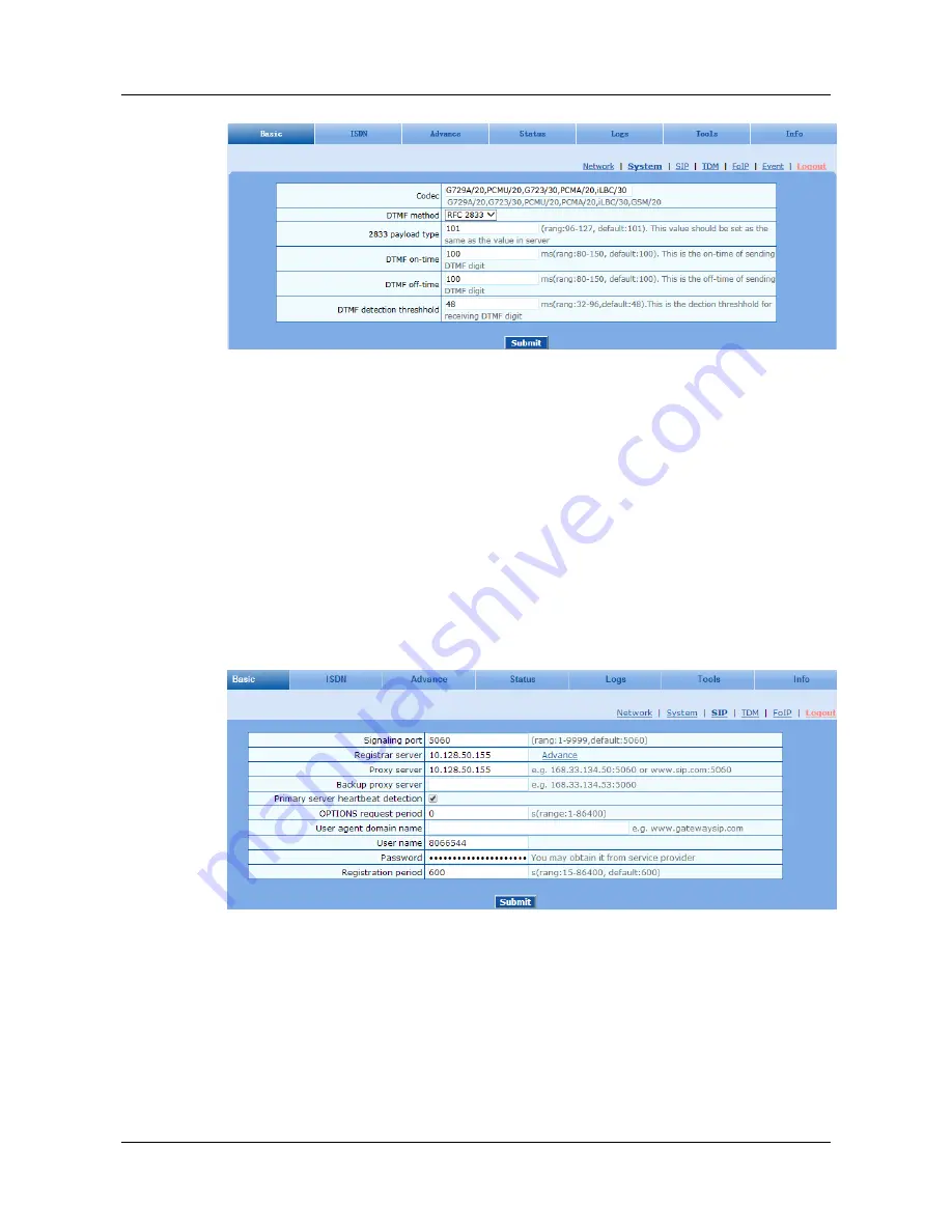 Tadiran Telecom TGW1E1-2G User Configuration Manual Download Page 84