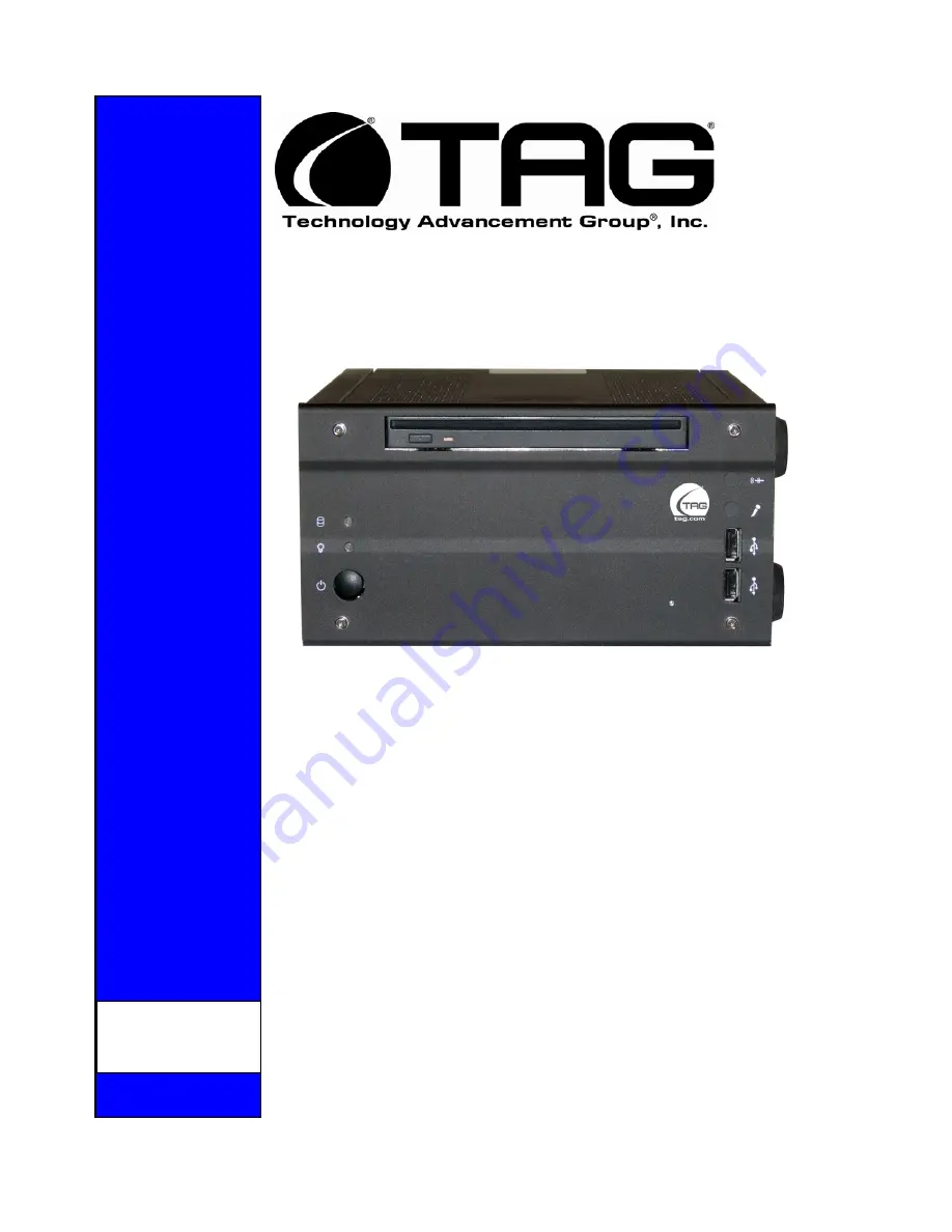 TAG SV-100-M-DVR Скачать руководство пользователя страница 1