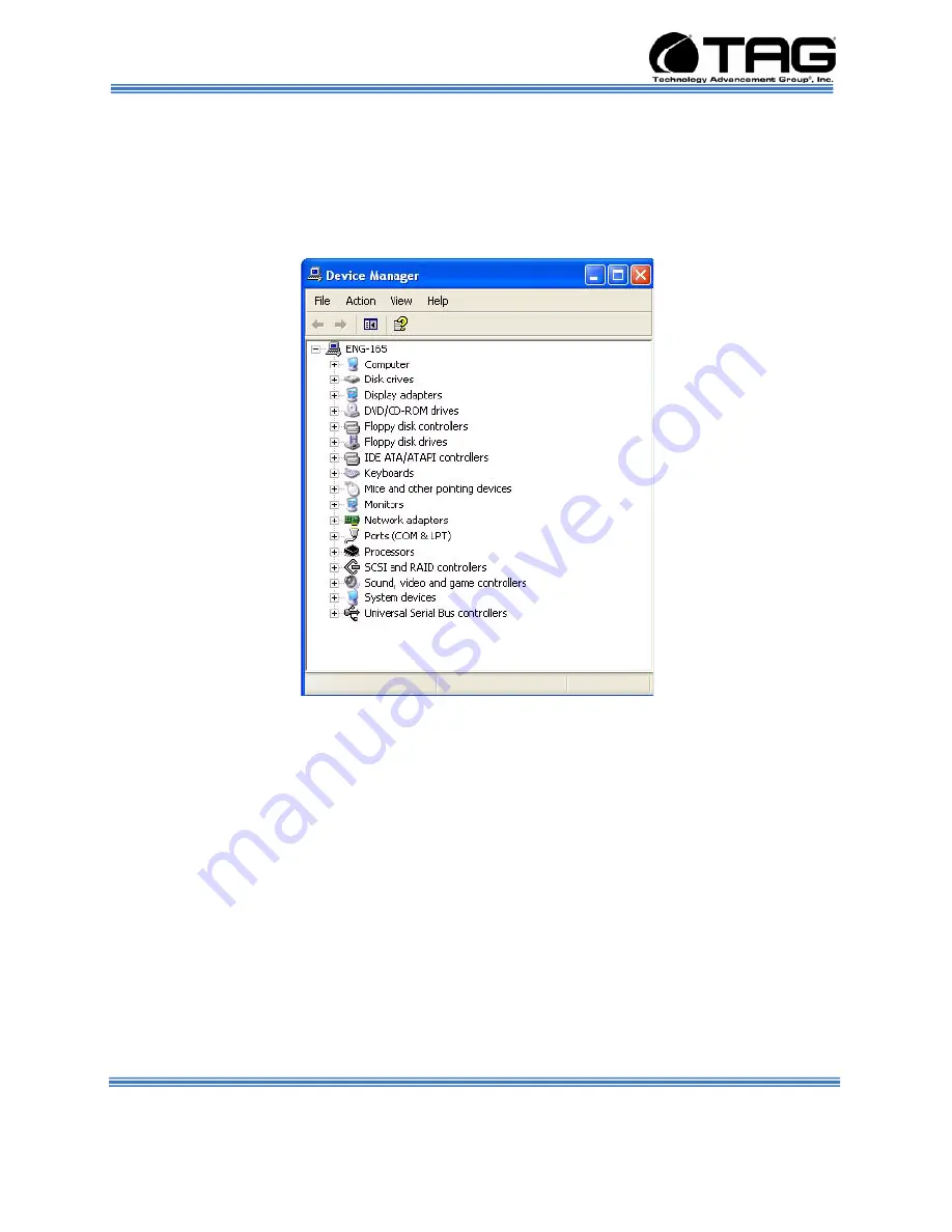 TAG SV-100-M-DVR Operation Manual Download Page 28