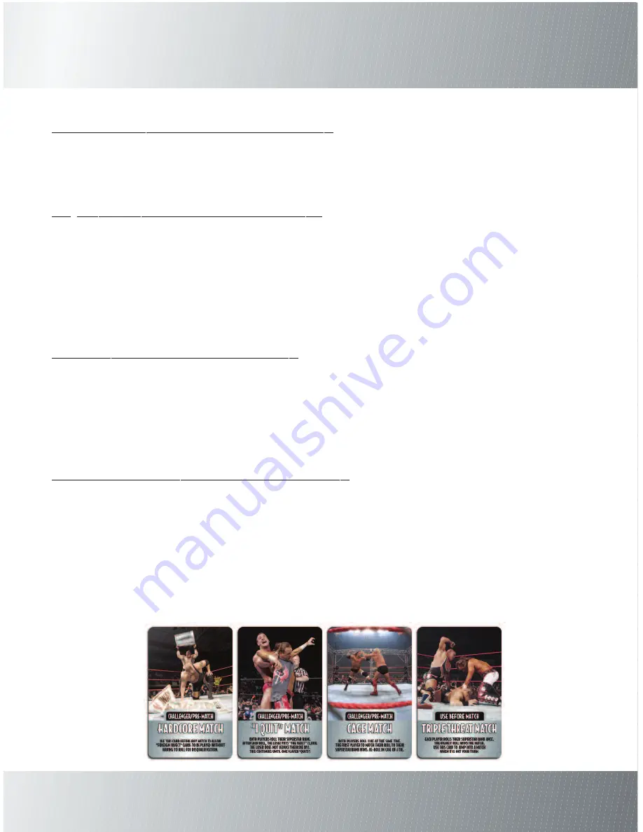 TAG Wrestling DVD Board Game Instructions Manual Download Page 19