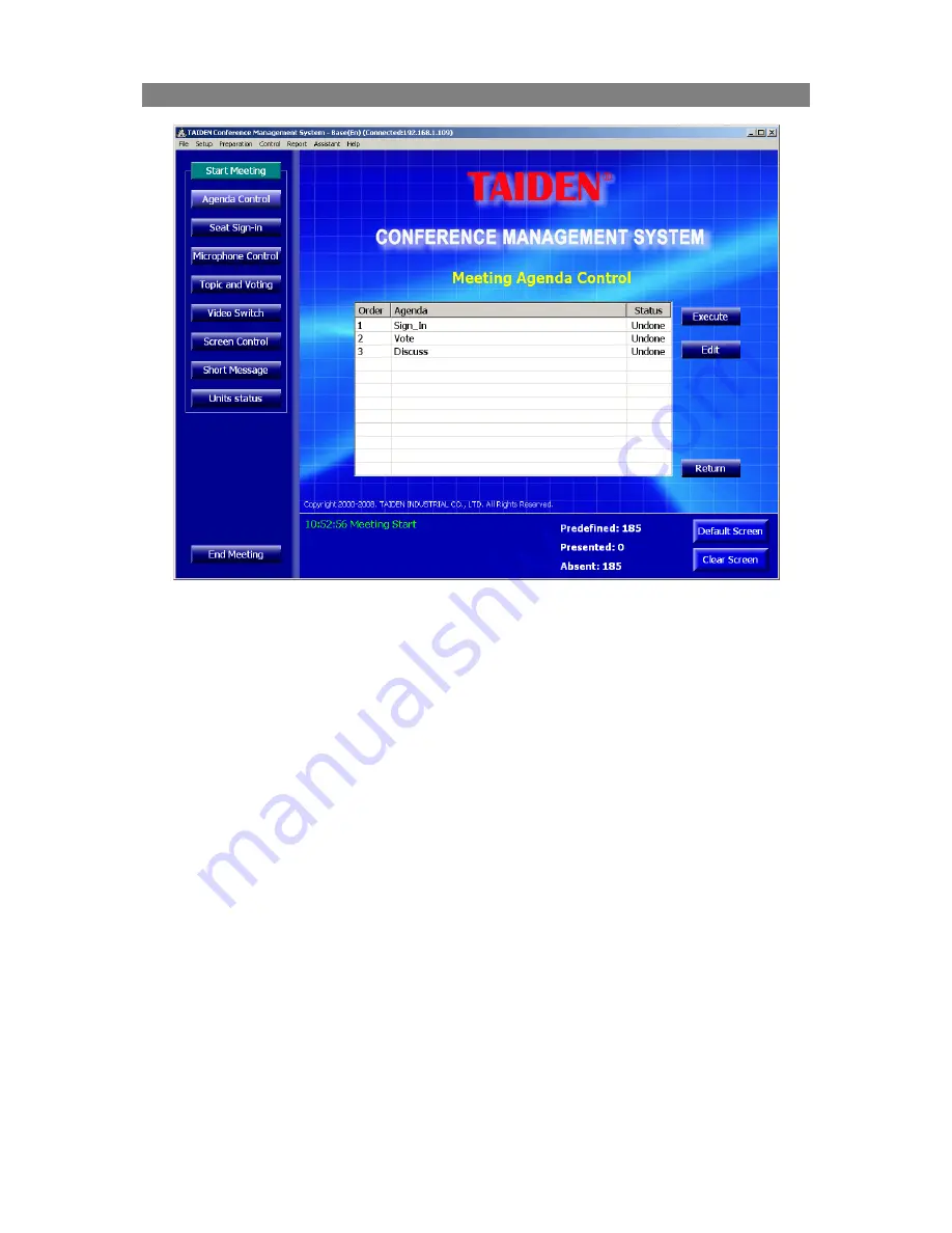 Taiden HCS-5300 Installation And Operating Manual Download Page 55