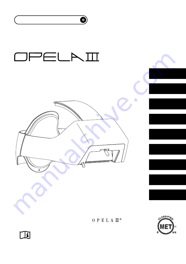 taiyo OPELA III Instruction Manual Download Page 1