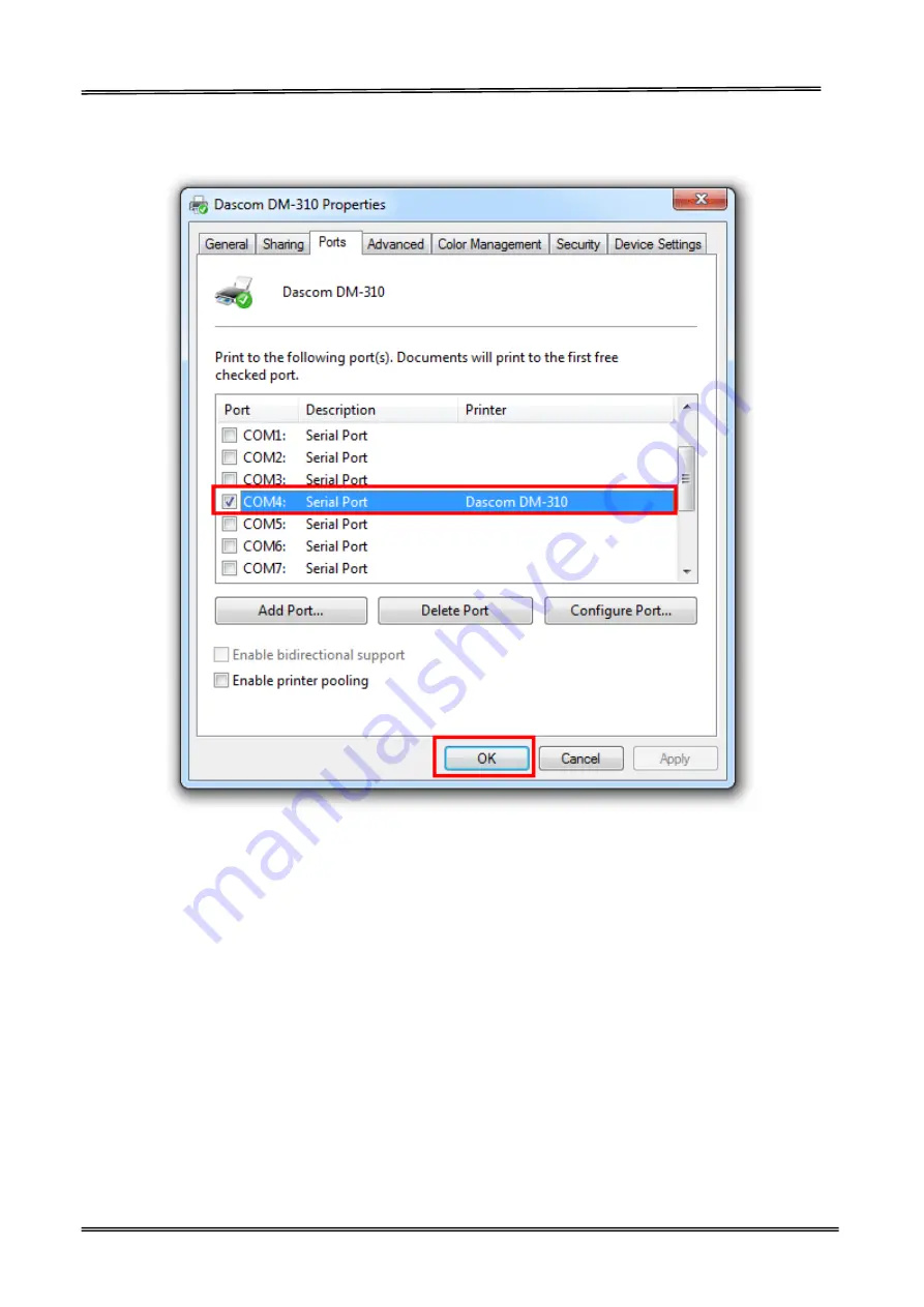 Tally Dascom DM-310 User Manual Download Page 54