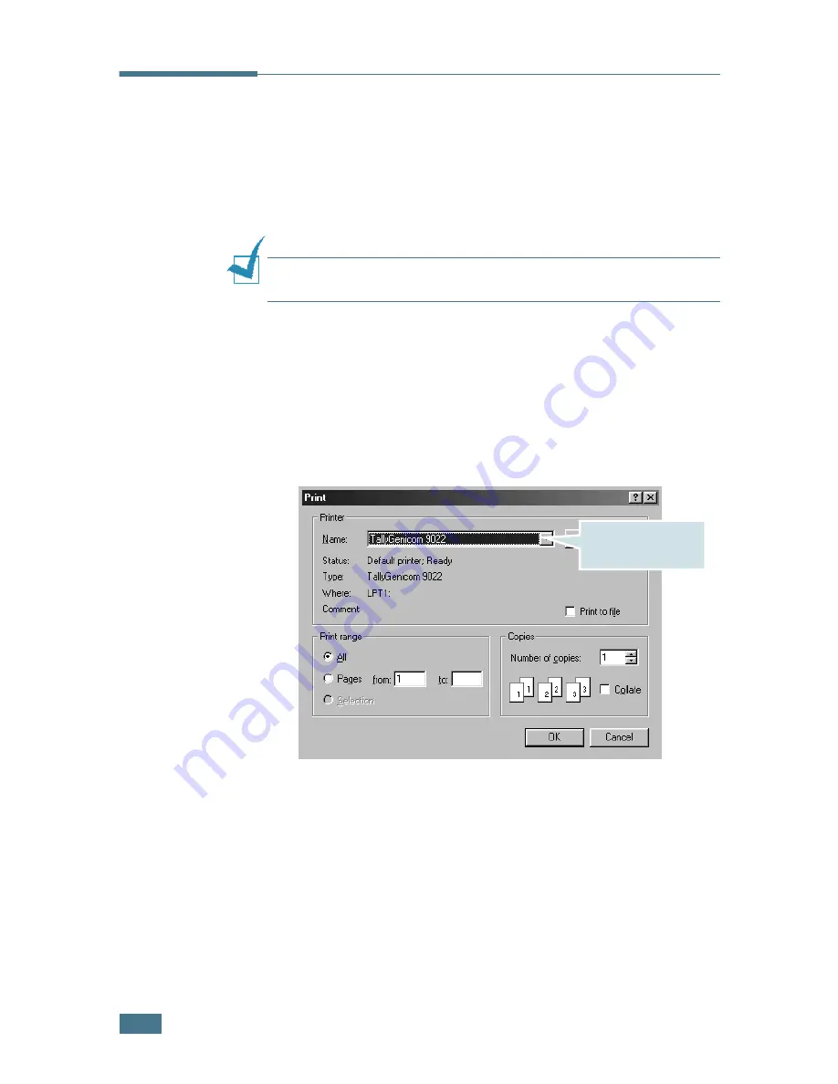 TallyGenicom 9022 User Manual Download Page 73