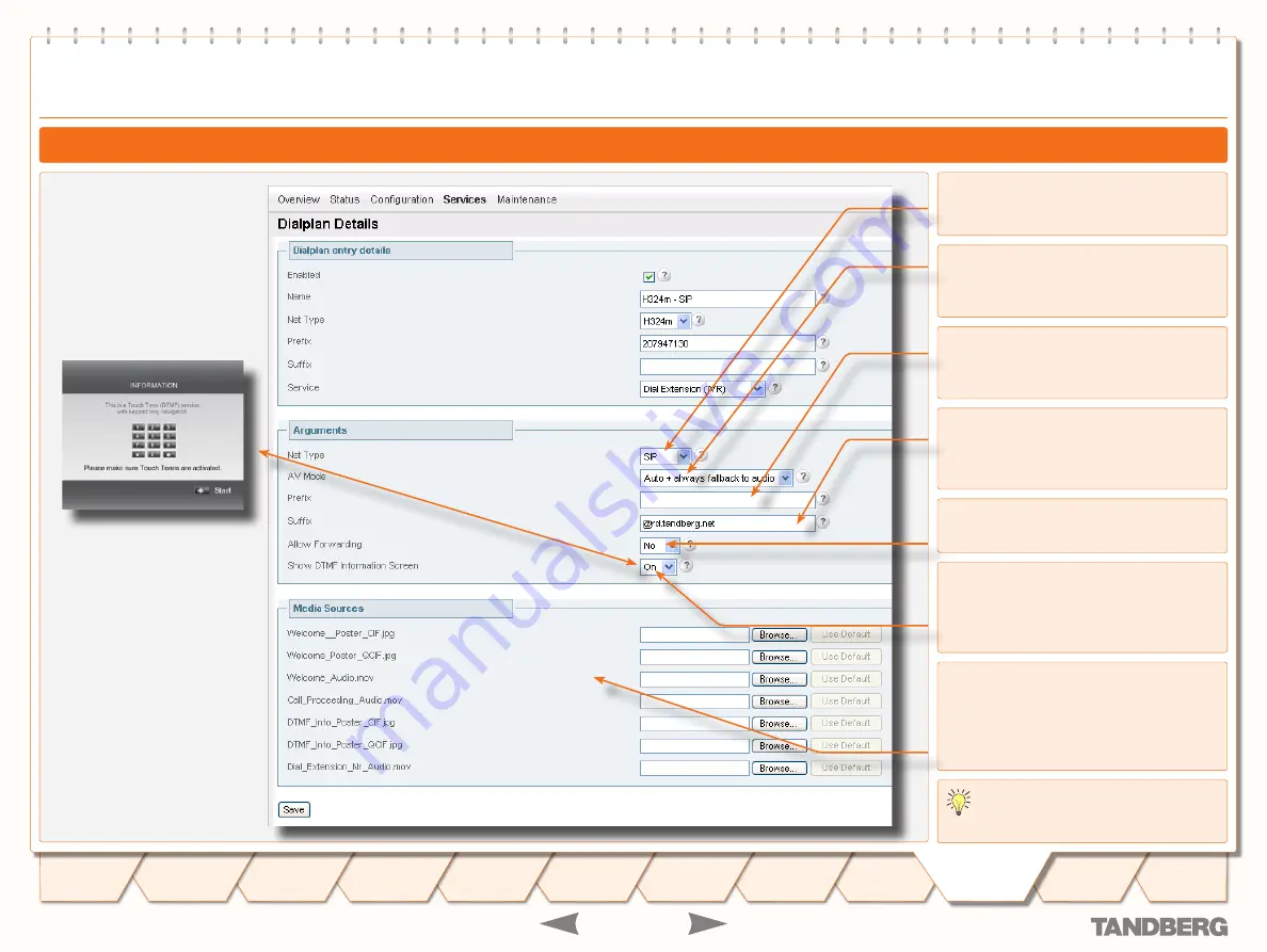 TANDBERG 3G GATEWAY 1 Administrator'S Manual Download Page 48