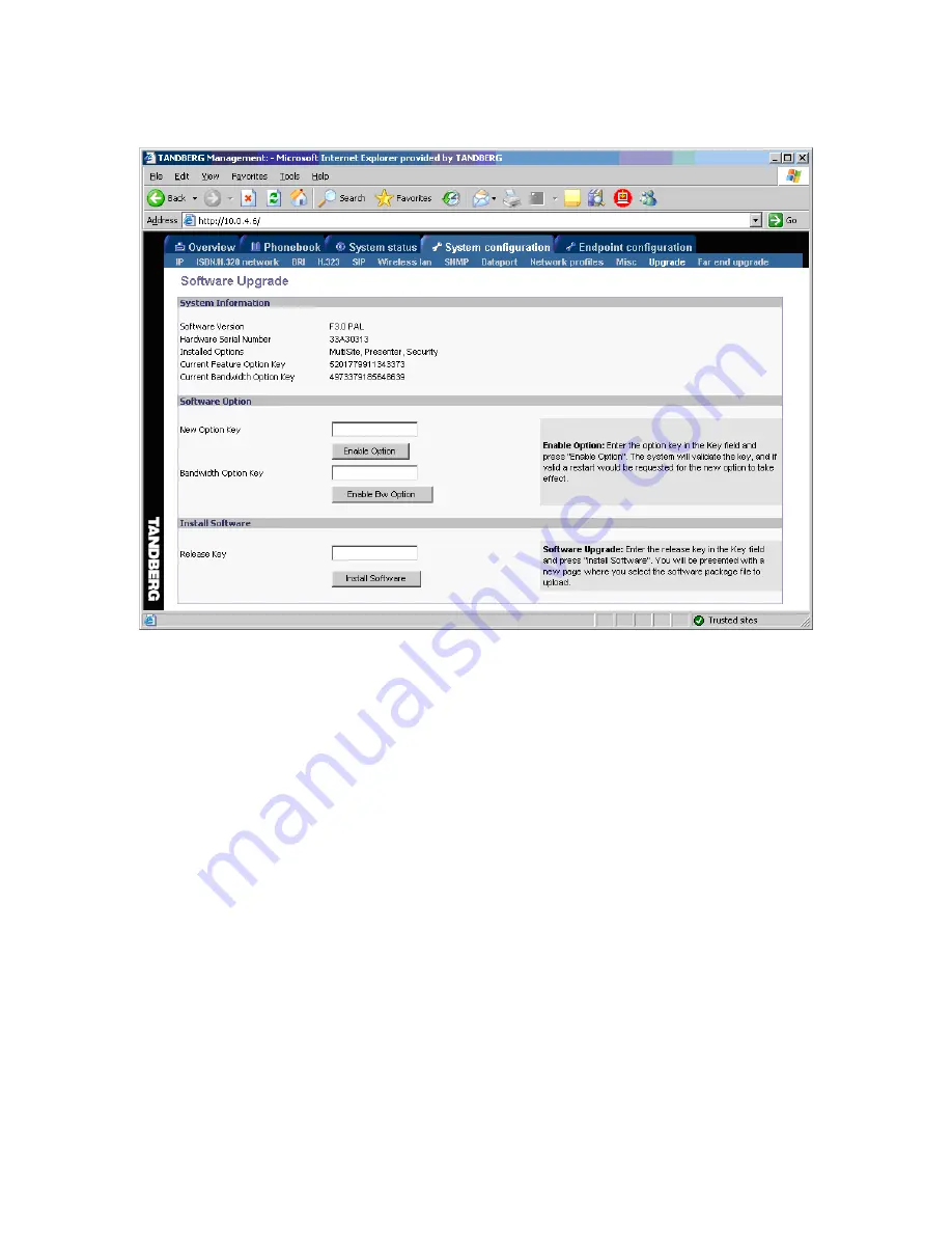 TANDBERG 550 MXP User Manual Download Page 275