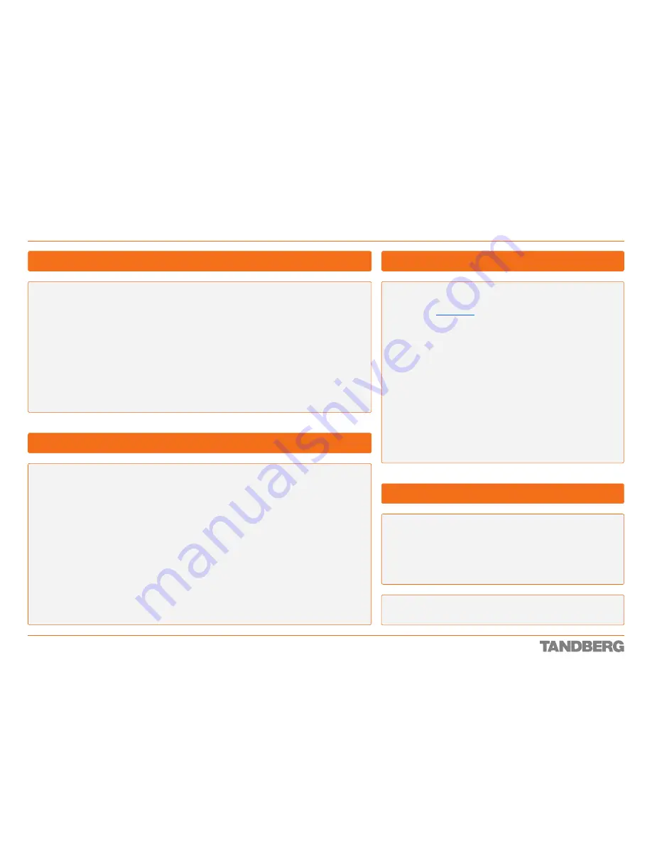 TANDBERG Codec 3000 MXP Reference Manual Download Page 49