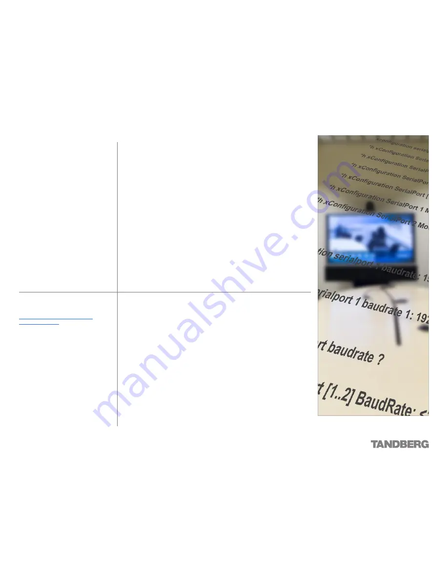 TANDBERG Codec 3000 MXP Reference Manual Download Page 140