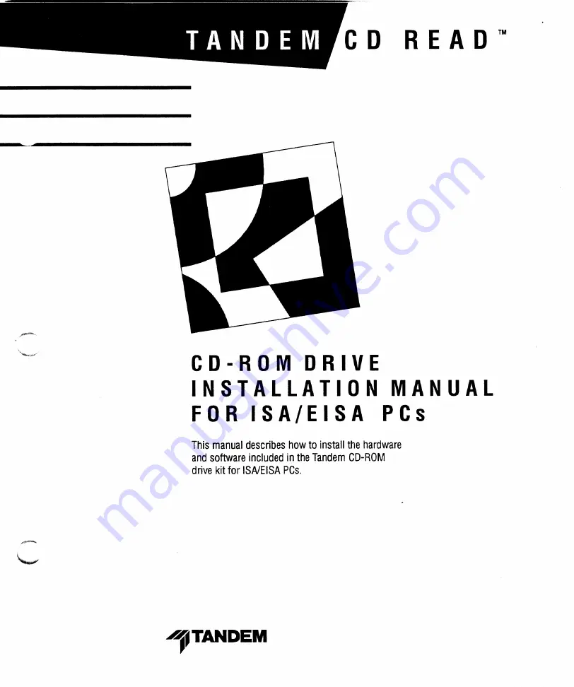 Tandem CD-ROM Drive Скачать руководство пользователя страница 2