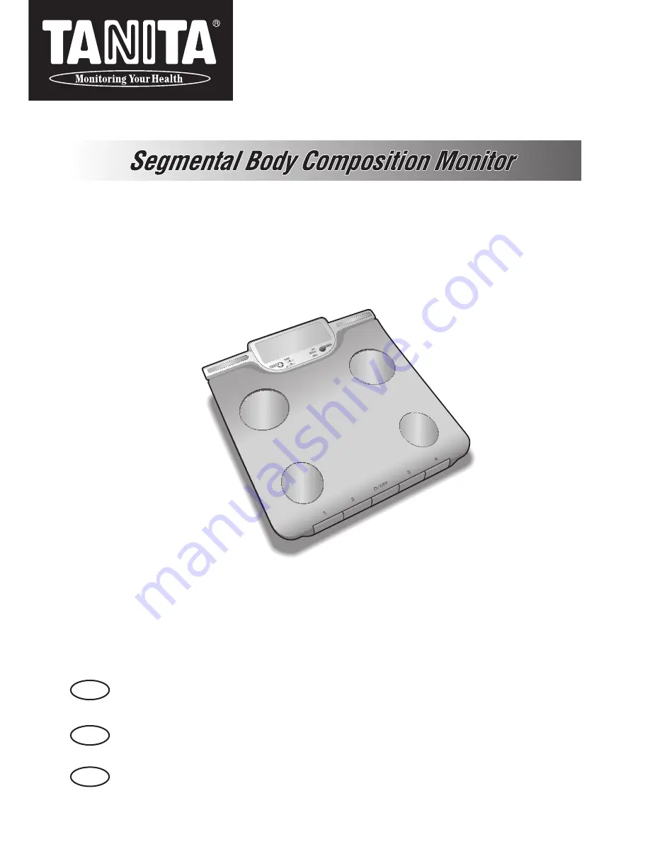 Tanita BC-601F Instruction Manual Download Page 1