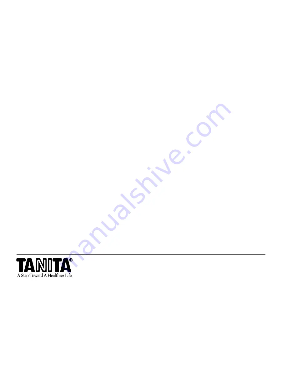 Tanita BF-542 Instruction Manual Download Page 11