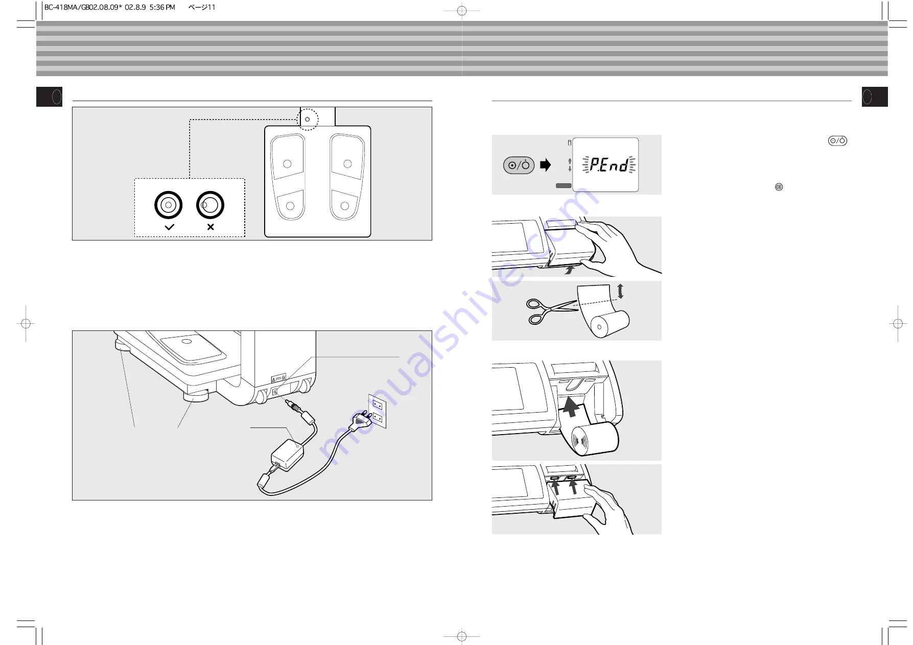 Tanita Body Composition Analyzer BC-418MA Instruction Manual Download Page 5