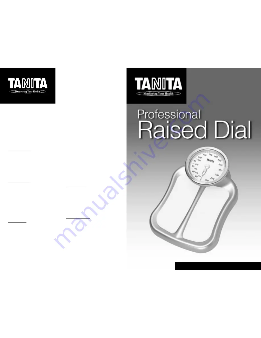 Tanita HA 502 Operating Instructions Manual Download Page 1