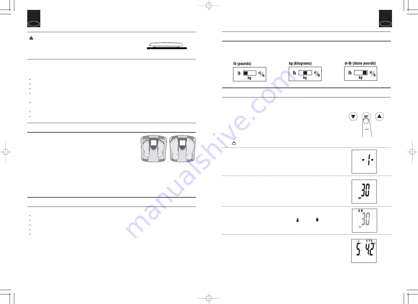 Tanita Inner Scan Body Composition Monitor BC-536 Instruction Manual Download Page 3