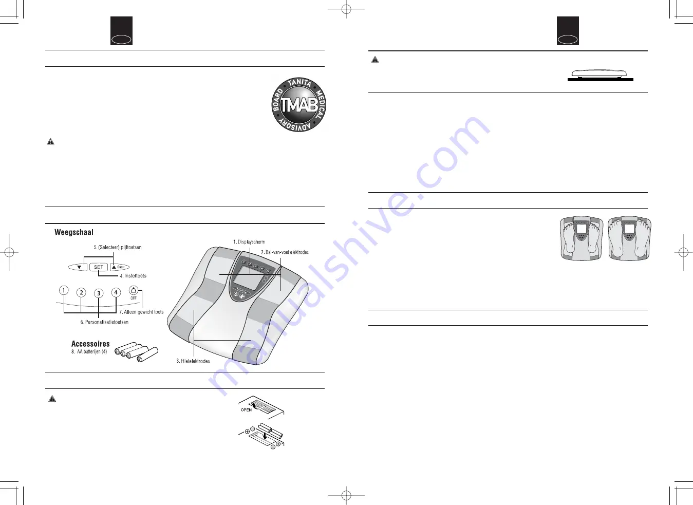 Tanita Inner Scan Body Composition Monitor BC-536 Скачать руководство пользователя страница 10