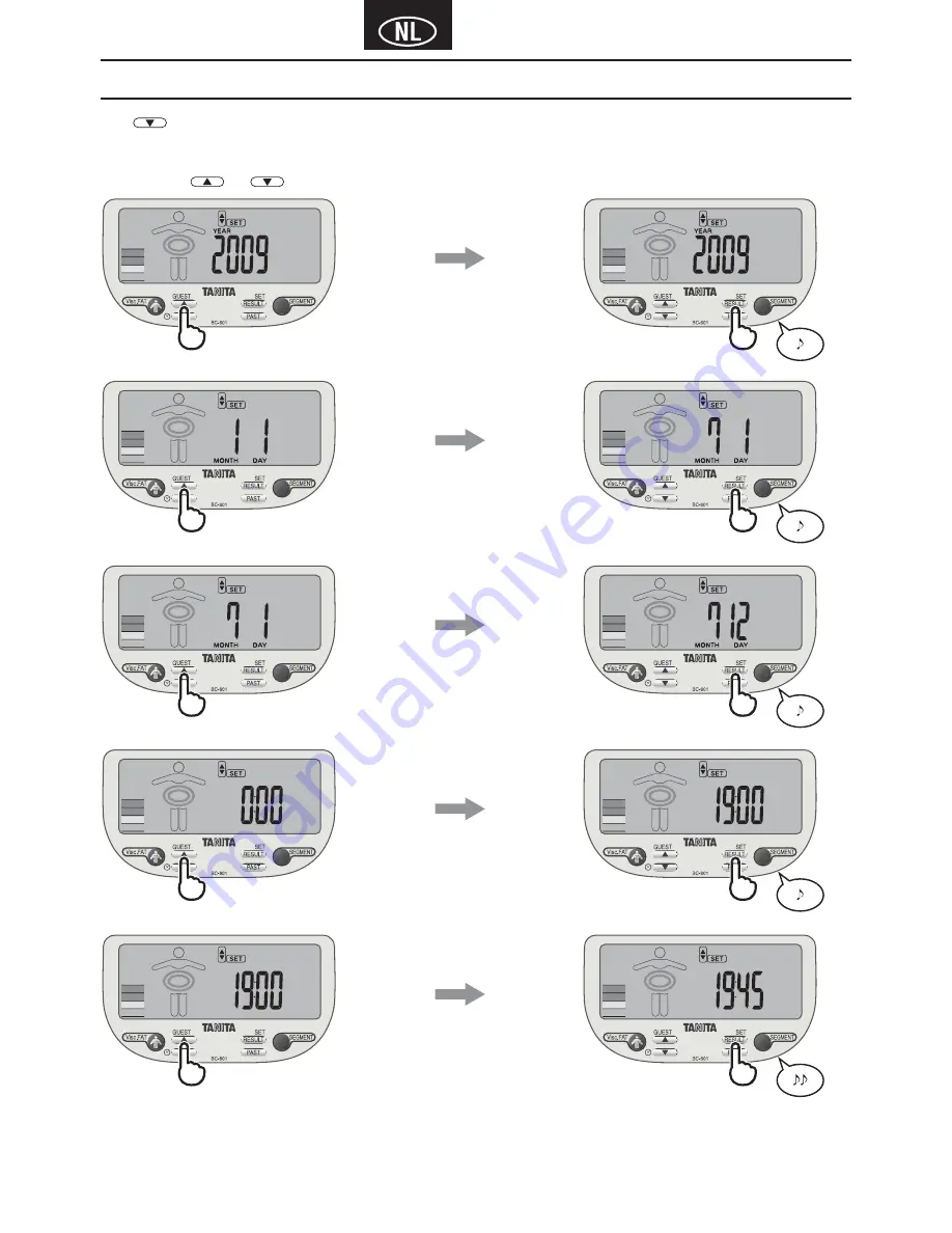 Tanita InnerScan V Instruction Manual Download Page 38