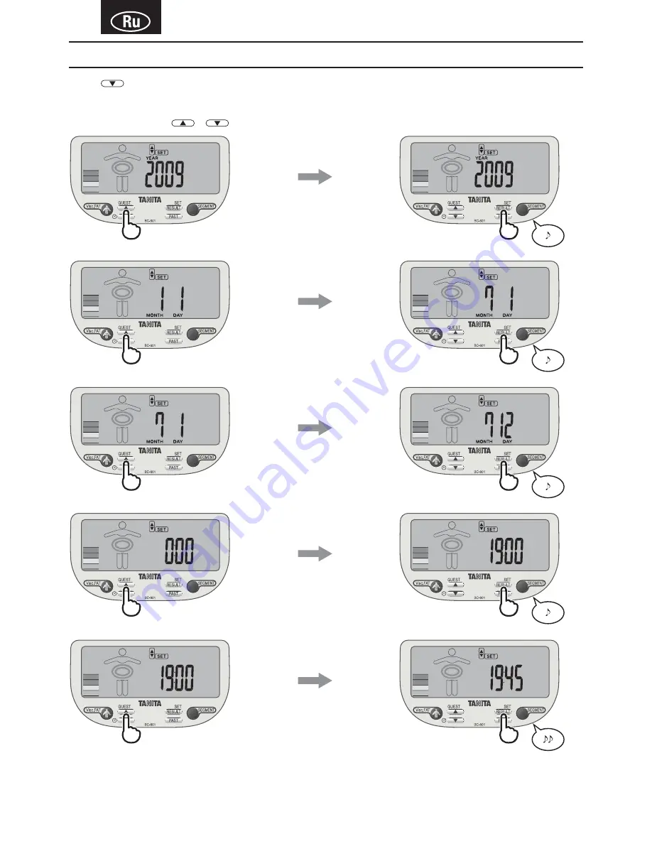 Tanita InnerScan V Instruction Manual Download Page 71