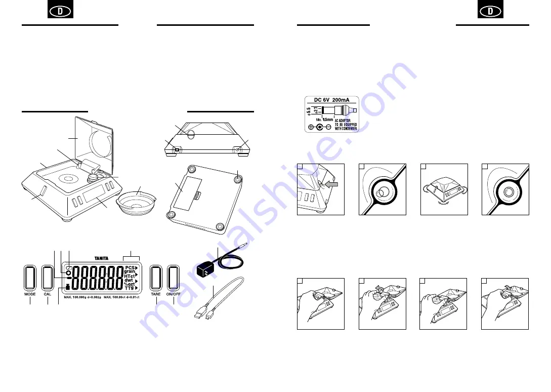 Tanita KP-601 Instruction Manual Download Page 8