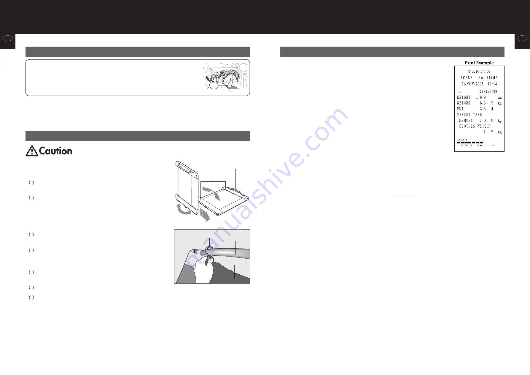 Tanita PW-630MA Instruction Manual Download Page 4