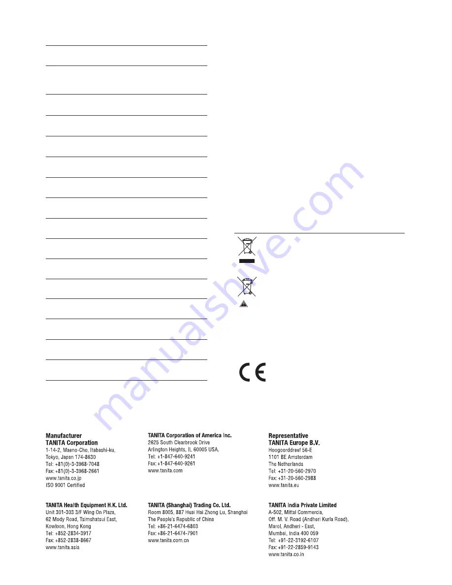 Tanita RD-901 innerScan Dual Instruction Manual Download Page 23