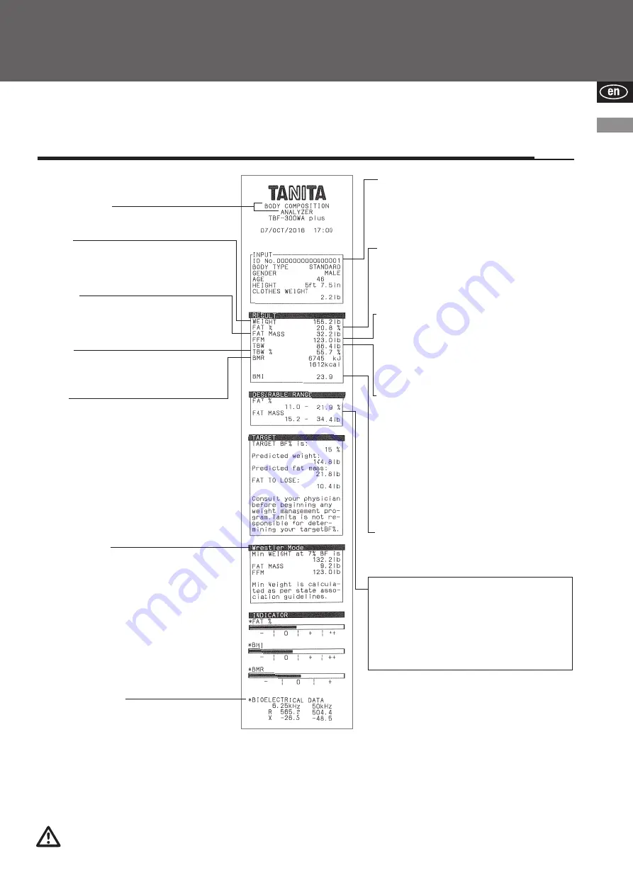 Tanita TBF-300WA plus Instruction Manual Download Page 27