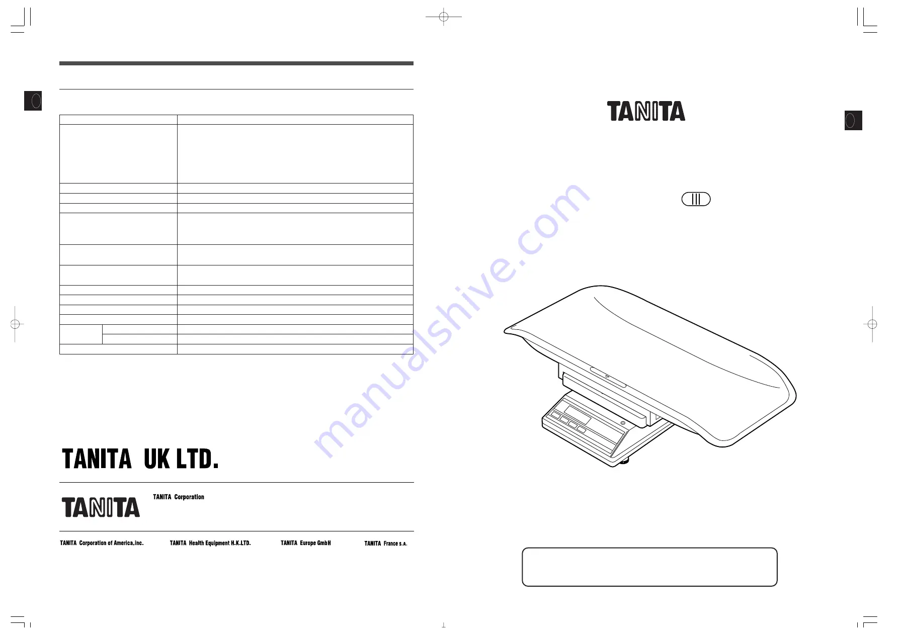 Tanita TL-150MA Instruction Manual Download Page 7