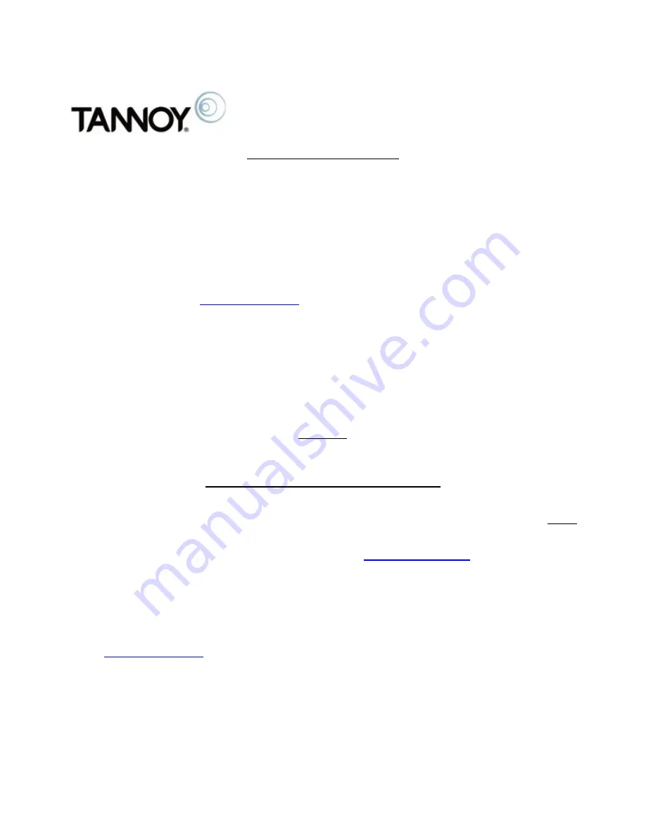 Tannoy ARENA Highline TS300 Service Manual Download Page 14