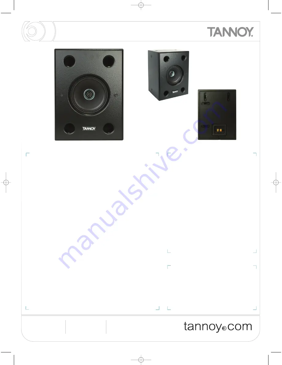 Tannoy Definition Install DC6i Specifications Download Page 1