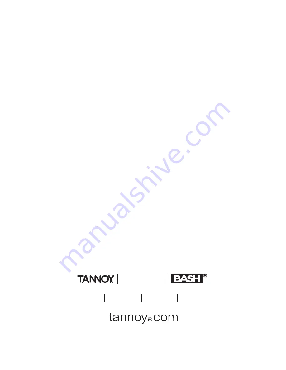 Tannoy IWSA500-D Owner'S Manual Download Page 10