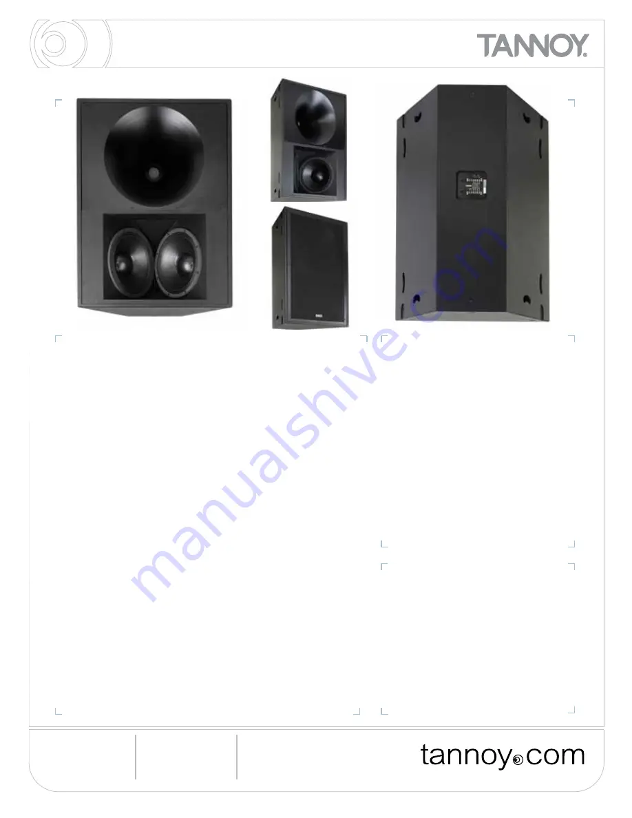 Tannoy VQ 100 Technical Specifications Download Page 1